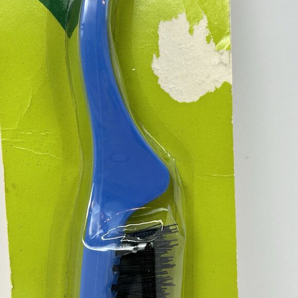 Vintage Dupont Nylon Hair Brush NOS 70s 80s Blue Black Bristles #1547P Original - Picture 4 of 8